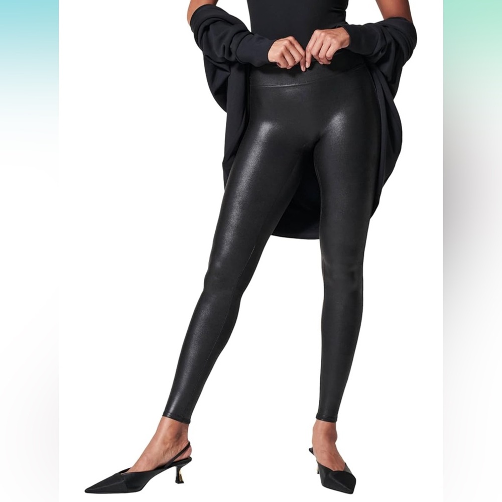 SPANXshape Faux Leather Leggings